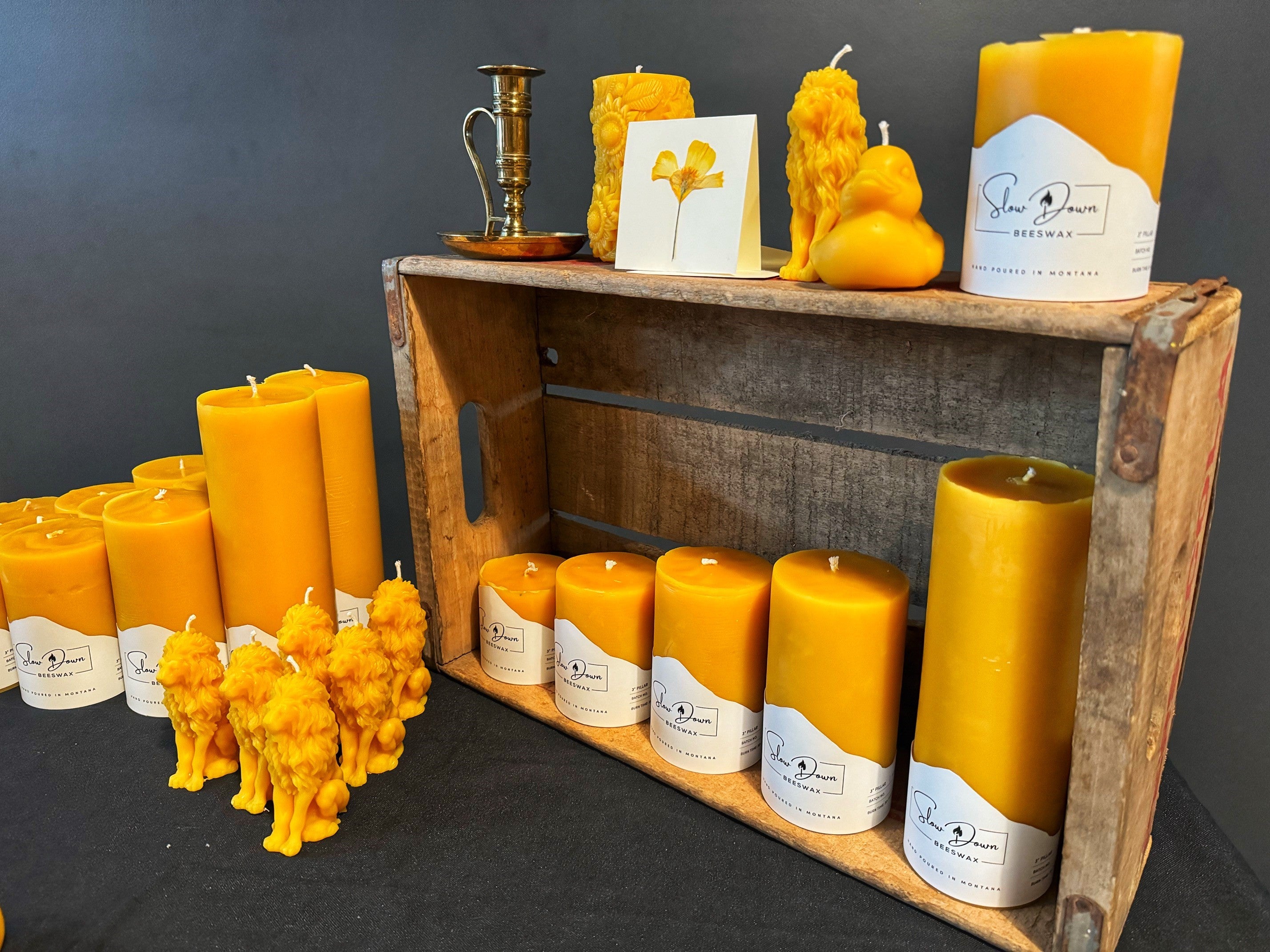 Classic Beeswax Pillar Candle