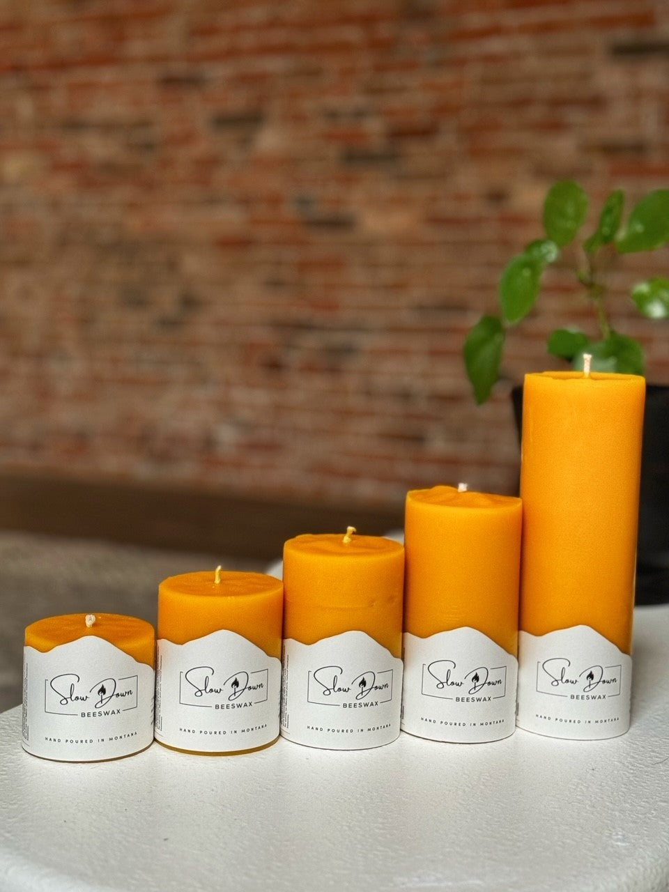 Classic Beeswax Pillar Candle